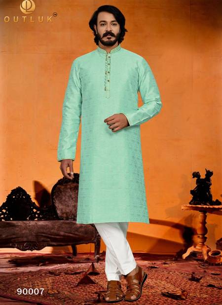 Pista Colour Outluk 90 New Latest Designer Ethnic Wear Jaquard Kurta Pajama Collection 90007